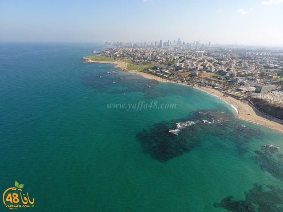  صورتي الأجمل - شاطئ مدينة يافا .. تصوير جوي 